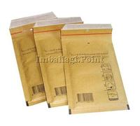 20 pezzi BUSTE POSTALI IMBOTTITE CON FILM A BOLLE D ARIA 22x26,5cm avana