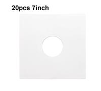 20 Pezzi Buste Protettive per Record in Vinile Bianco per Protezione 12 10 7 LP