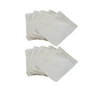20 Pezzi Bustine Filtro Tè in Cotone Bianco 10x8 CM Coulisse | Tè Sfuso, Caffè e Polveri Erboristiche, Design Portatile, Apertura e Chiusura Facile, Uso Potpourri