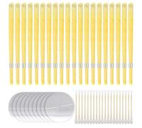 20 Pezzi Candele per Orecchie Candele Naturali Auricolari Coni Orecchie Cerume