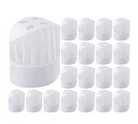 20 Pezzi Cappelli da Chef Monouso Cappellini da Cuoco Cappelli da Cuoco Monouso 23cm 9 Pollici Cappello Regolabile Set di Cappello da Cucina per Casa Ristorante Festa Cucina