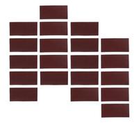 20 Pezzi Carta Abrasiva Autoadesiva Quadrata 182x90 MM Marrone | Supporto in Flanella, Retro Forte e Antistatico, Resistente allo Strappo, per Plastica e Superfici Verniciate