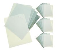 20 pezzi Cartellina per Documenti, Plastica, Effetto Gradiente, 31x22x0,2cm | Organizzatore per Contratti e Fogli Formato Standard, Angoli Dritti, Allineamento sul Bordo