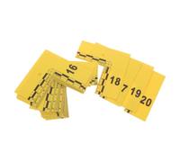 20 Pezzi Cartello Segnaletico con Scala Numerata per Scena del Crimine | Plastica Gialla, Stampa Chiara, Resistente alle Intemperie, per Documentazione e Rilievi