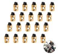 20 Pezzi Cavi Acceleratore per Moto, 5x6 mm Fascetta per Filo Moto Morsetto Universale per Cavo Acceleratores in Ottone Universale Serrafilo Serracavo Cavo Acceleratore Carburatore