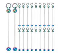 20 Pezzi Chiave Catene Bulk Portachiavi Perline per Gioielli Creazione