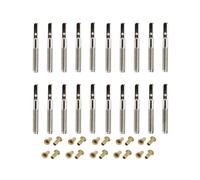 20 Pezzi Chiodi per Sintonizzazione Arpa Lira con 20 Pezzi Rivetti per Strumento un Corde Musicale Arpa Piccola Arpa Lira