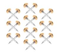 20 Pezzi Chiodi per Tappezzeria in Rame per Mobili, Decorativi | Testa Emisferica Affilata, Finitura Lucida senza Bave, per Riparazioni Fai da Te e Artigiani