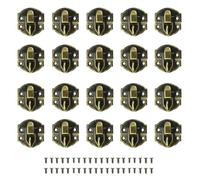 20 Pezzi Chiusura Serratura Scatola，Scatola di Legno Hasp，per Scatola di Legno Portagioie Armadio Accessori.