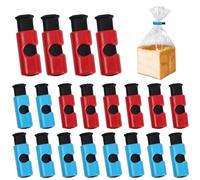 20 Pezzi Clips di Tenuta per Sacchetti di Alimenti con Chiusura a Pressione Colorati Clip per Sigillare Cibo Riutilizzabile Clips di Sigillamento Dell'alimento Pinze Chiudi Sacchettio