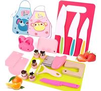 20 Pezzi Coltelli Da Cucina Per Bambini Set, Coltelli Di Sicurezza Per Bambini, Utensili Da Cucina Montessori, Incluso Pelapatate e Tagliere, Per Tagliare e Cucinare Verdura Frutta