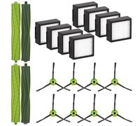 (20 Pezzi) Combo 10 Max Parti Di Ricambi Compatibili Con iRobot Roomba Combo j7/ Combo j7+/ Comboj9+/ Combo 10 Max Robot Aspirapolvere, 8 Filtri Hepa + 8 Spazzole Laterali + 2 Set Di Spazzole