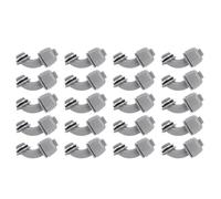 20 pezzi, connettore per condotto a tenuta liquida da 3/4 pollici NPT a 90 gradi, raccordo a gomito in PVC non metallico per condotti flessibili per impianti elettrici HVAC e attre