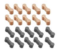 20 Pezzi Connettori ferroviari legno, accessori ferrovia legno, binari legno