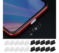 20 Pezzi Coperchio Anti Duro di Tipo Disegno | Tappo di Polvere USB | Protettore del Caricabatterie in Silicone | per Tutti Gli Smartphone E Tablet di Tipo
