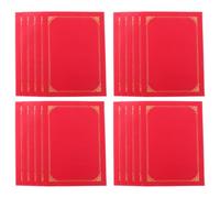 20 Pezzi Copertina in Carta Rossa, Elegante e Professionale | Bordi Lisci e Angoli Arrotondati, Pronta per Presentazioni, Uso Domestico, Insegnanti e Risorse Umane