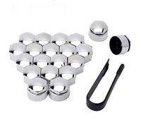 20 Pezzi Copri Bulloni Auto per Volvo C70 2006-2013, Tappi Dadi Ruota Copertura Antifurto Esagonali Copridadi Copribulloni Accessori,17mm-Silver