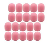 20 Pezzi Copri Microfono, in Spugna Rosa per Microfono Lavalier | Accessori Speciali, Finitura Curata, Sostituzione per Copertura Usurata, Aiuta a Tenere Lontani Polvere e Umidità
