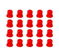 20 pezzi copridadi ruota in plastica rossa lunghi 32 mm per ruote autobus...