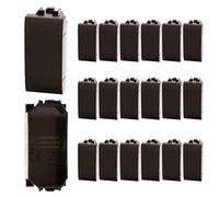 20 Pezzi Copritasti Copriforo Falso Polo, Compatibile Con Bticino Living International, Colore Nero, Serie MBL, Occupa 1 Posto