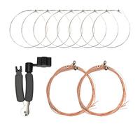 20 Pezzi Corde per Chitarra,con 1 Taglierina Avvolgicorde,Corde di Ricambio per Chitarra Elettrica Acustica Classica