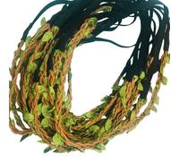 20 pezzi corone floreali bulk boschetto corona di fiori rattan che creano kit bellissima ghirlanda elastica per le ragazze donne picnic all'aperto, viaggi, fasce per la testa