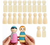 20 pezzi corpi bambole peg 55mm naturali non dipinti, modelli femminili, materia prima per lavorazioni artigianali professionali, decorazioni per feste e compleanni