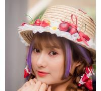 20 pezzi Cosplay Clip di estensione dei capelli colorati Posticci dritti