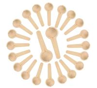 20 Pezzi Cucchiaini Legno Piccolo Mini Cucchiai Legno Cucchiai di Legno Fatti a Mano Cucchiaini da Cucina per Miele, Caffè, Tè, Condimenti, Sale, Caffè, Tè (6.8 x 2.4 x 1cm)