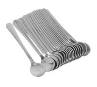 20 Pezzi Cucchiaino Mini Caffè in Acciaio Inox | Formato Tascabile, Finitura Lucida Argento, Uso Versatile per Dolcificanti e Cereali in Cucina