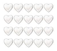 20 pezzi Cuore a Forma In Pallina Trasparente Cuori Trasparente in Acrilico Bello e durevole Perfetto per compleanni, matrimoni, San Valentino, Natale, Halloween, anniversari e altro ancora