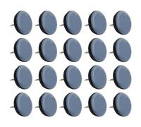 20 Pezzi Cursori Mobili per Tappeti, Piedini Mobili per Moquette, Scivoli per Mobili Pesanti con Chiodo, Cursori per Gambe Sedia a Rotonda 25mm, Furniture Sliders for Carpet, Furniture Gliders