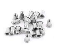 20 pezzi Dadi a Rivetto Filettati a Testa Piatta M3 M8 Rivetti in Acciaio Inox Dadi Ciechi Nutserts in Alluminio per Costruzione e Manutenzione