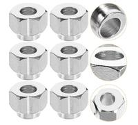 20 Pezzi Dado Eccentrico, Colonna V, Foro 5mm, Argento | Acciaio A3, Regolazione Chiave da 10mm, per Ruote Guida V e Assiemi Lineari