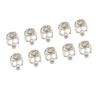 20 Pezzi Decorazione Unghie Nail Art Teschio Maschera | Rhinestone per False Unghie e Gel Soak Off, Accessorio DIY per Carte Invito