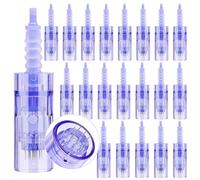 20 pezzi Dermapen Microneedling 12 Aghi Needles Cartucce di Ricambio per Derma Pen, 12pin Microneedle per Micro Needling Viso e Micra Needling Viso, Compatibili con Derma Pen Ultima A6 (20pcs/12pin)