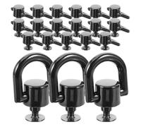 20 pezzi di anelli a D per borchie per borse, borchie a sfera, rivetti, bottoni