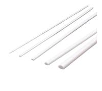 20 pezzi di asta semicircolare in ABS, 500 mm x 1-6 mm, bastoncino di plastica for diorama, tavolo di sabbia, architettura, materiali da costruzione(5x500mm)