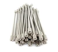 20 pezzi di aste prolunga flessibili for ugelli in ottone - asta nebulizzazione pieghevole da 3/16" (10/24 UNC) for raffreddamento a esterna, nichelata, pressione 0-100 bar(15CM)