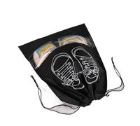 20 pezzi di borsa portascarpe in tessuto non tessuto, antipolvere e antiumidità, da viaggio, for riporre le scarpe, copriscarpe for la casa(Black,Big)