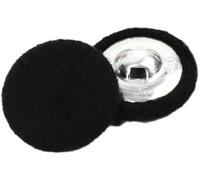 20 pezzi di bottoni rotondi in tessuto ricoperti di stoffa da 15-38 mm di diametro per cucito fai da te, artigianato e decorazione di cuscini, ideali per sarte e s-nero-38mm 20 pezzi