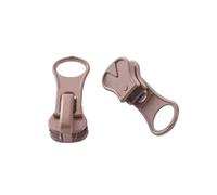 20 pezzi di cerniere lampo colorate n. 5 in resina for piumini, abbigliamento, doppia apertura, testa staccabile, alta qualità, fai da te, cucito(Coffee)