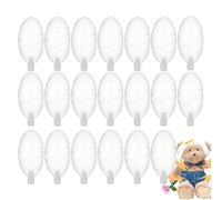 20 pezzi di cigolii giocattolo - Inserti di ricambio per generatore di rumore ovale a forma di oliva, di peluche con cigolio | Forniture artigianali per cucito fai-da-te per giocattoli di pe