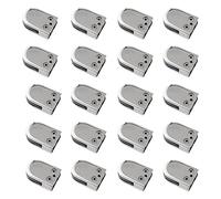 20 pezzi di clip for vetro in acciaio inossidabile a forma U, morsetti for regolabili con parte posteriore piatta, for ripiani in più affidabili(12mm)