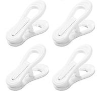 20 pezzi di clip in plastica multiuso per grucce, clip in plastica bianca per grucce in plastica, gruccia in plastica standard