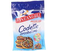 20 pezzi di codette arcobaleno paneangeli decorazioni per dolci - 50 gr