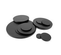 20 Pezzi Di Cuscinetto Rotondo In Gomma Nera Dia10-40mm Guarnizione Di Tenuta Antiscivolo E Antiurto, Resistente Al Carico E All'ammortizzazione - Spessore 3mm(12mm)