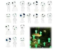 20 pezzi di elfi fantasma in resina, principesse fantasma, elfi degli alberi, elfi degli alberi luminosi, decorazioni da giardino per micro paesaggi, patio esterno, cortile, prato.
