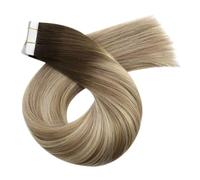 20 Pezzi Di Extension For Capelli Con Nastro Adesivo, Capelli Umani, Lisci Naturali, Senza Cuciture, Nastro Invisibile, Capelli Remy For La Bellezza Facile Da Usare(18 inches,3-8-22)