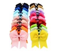 20 pezzi di fiocchi da cheerleader, elastici for coda cavallo, fatti a mano for ragazze adolescenti che praticano cheerleading Per Cheerleaders
